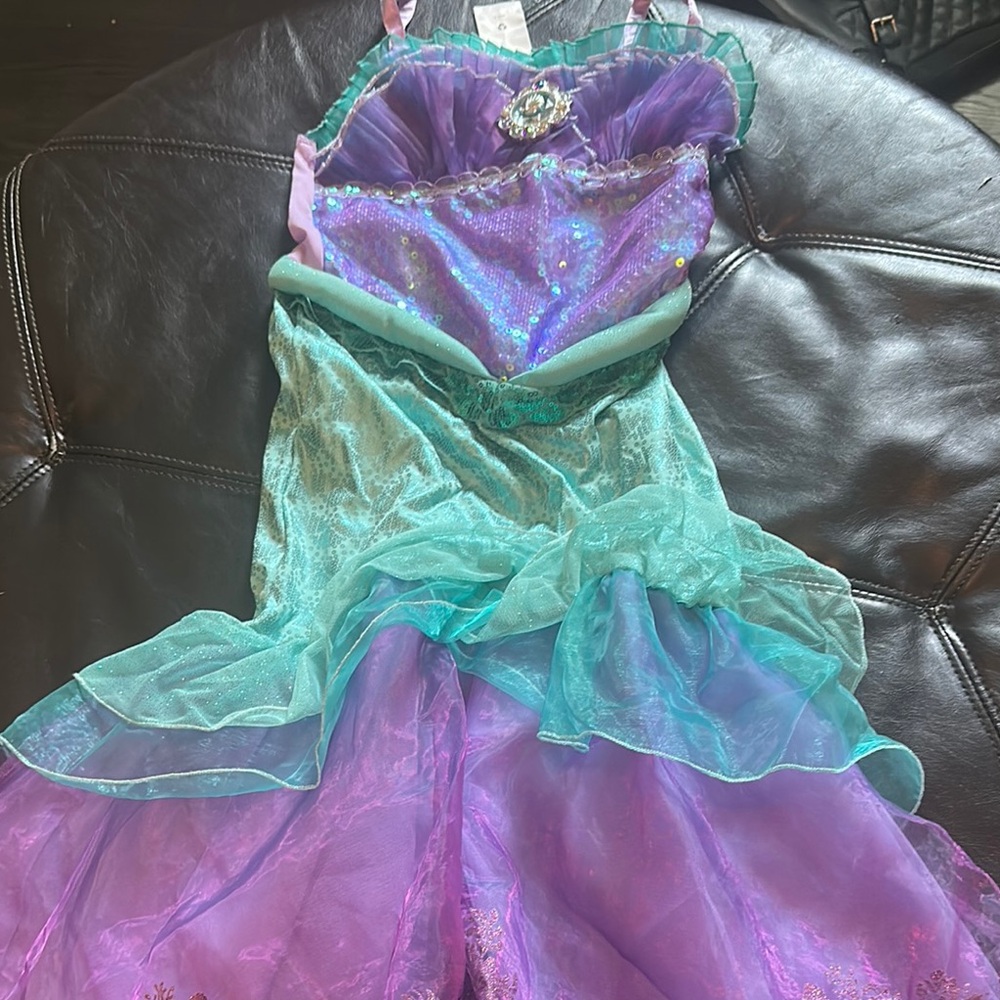 Mermaid Princess Kids Costume - Purple and Green